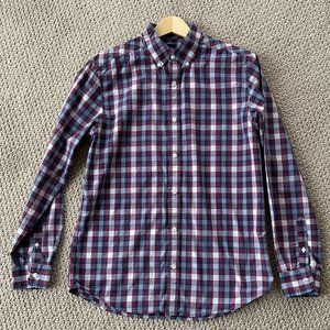 GAP Men's Plaid Long Sleeve Button Down Oxford Shirt Size M